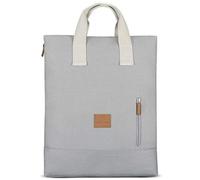 Mochila Mujer y Hombre Gris - JOHNNY URBAN Sam Mochilas Modernas De Lona de Algodón para la Uni, Oficina, Instituto u Ocio - Bolso Morral con Compartimento para Portátil e Impermeable