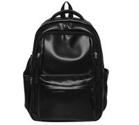 Mochila multiusos de piel sintética suave de gran capacidad para estudiantes universitarios, mochila escolar para adolescentes, adultos, viajes, laptop, mochila de día, Como se muestra en la imagen