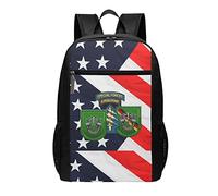 Mochila negra 10ª Fuerzas Especiales Grupo Mochila Portátil para Estudiantes Gran Capacidad Mochila Escolar 17", #01, 30cm*17cm*43cm, Mochila escolar