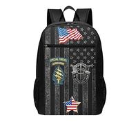 Mochila negra de las fuerzas especiales del ejército para laptop para estudiantes, mochila escolar de gran capacidad, 17 pulgadas, #01, 30cm*17cm*43cm, Mochila escolar