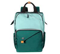 Mochila negra para ordenador portátil de 15,6 pulgadas, impermeable, con compartimento para ordenador portátil, para hombre y mujer (7651EU), verde