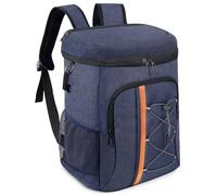 Mochila Nevera 28 L,Mochila Termica,Mochila Termica Porta Alimentos Adecuada para Viajes,Playa,Picnic,Actividades Al Aire Libre (Azul Marino)