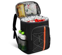 Mochila Nevera 28 L,Mochila Termica,Mochila Termica Porta Alimentos Adecuada para Viajes,Playa,Picnic,Actividades Al Aire Libre (Negro)