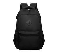 Mochila Niño 10 Años - Mochila Negra para Escuela Universidad Y Viajes: Mochila con 8 Compartimentos (Black 30X18X45Cm)