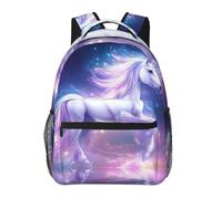 Mochila Niño Multifuncional Mochila Escolar Infantil Arte mágico de los mares de caballos Estampado Bolso de Escuela para Mujeres NiñAs Niños 29X40cm