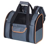 Mochila Nobby Concord Gris Para Perros Hasta 6 KG, Lavable, 41x21x30 CM