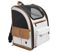 Mochila Nobby Tomek Gris Claro Para Perros Hasta 8 Kg, 43x20x28 Cm, Lavable