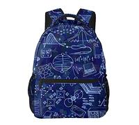 Mochila novedosa con bolsillos de malla, multifunción, para la universidad, la escuela secundaria, mochila para hombres, mujeres, adolescentes, gran capacidad, nanotecnología y física, elementos de d