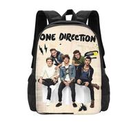 Mochila One Direction DO4027, mochila ligera e informal para portátil con impresión 3D de 16,5 pulgadas