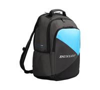 Mochila Padel Dunlop FX Performance - Bolsa compacta de Raquetas 20-L - Negra/Metal de Arma/Cian - Diseño multideportivo Ligero