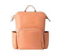 Mochila Pañales De Cuero - De Viaje Para Niños Mujeres, Organizador Multifuncional Para Mamá, Botellero Aislado, Paquete Para Padres De Gran Capacidad | Elegante Mochila, naranja,