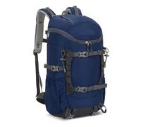 Mochila para actividades al aire libre Mochila de hidratación 30 l for senderismo, tela Oxford, for deportes al aire libre, multifuncional, for montañismo, ciclismo, camping, picnic(Dark Blue)
