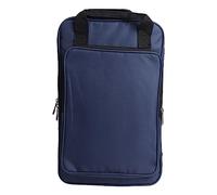 Mochila para Baquetas, Mochila para Tambores Oxford con Tablero Trasero para Transporte (W65 azul marino)