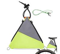 Mochila para bicicleta - Mochila de ciclismo | Bolsillo triangular reflectante para la parte trasera | Bolsa de almacenamiento para bicicleta | Mochila de hombro impermeable y reflectante para la