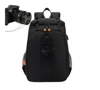 Mochila para cámara: estructura resistente antirrobo, diseño organizativo multibolsillos, acolchado transpirable para el soporte trasero, comodidad de transporte ligera | de viaje para hombre y