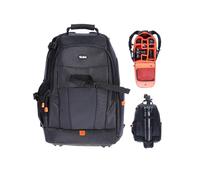 Mochila para Cámara, Rollei Fotoliner Mochila Fotografía Profesional con Compartimento para Portátil Bolsa Impermeable Fotográfica para Cámaras DSLR Accesorios 32 x 25 x 48 cm Negro