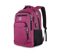 Mochila para computadora portátil Viajes de negocios Mochila antirrobo para W Conector de cable USB Tela Oxford Ligera para computadora de 18 ' ' Bolsa para Bolsas para mujeres para computadoras