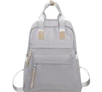 Mochila para estudiantes, color sólido, versátil, mochila de viaje de gran capacidad, mochila Cabin Max, gris, Talla única