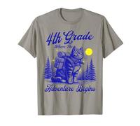 Mochila para Gatos de 4º Grado The Adventure Begins Regreso a la Escuela Camiseta