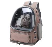 Mochila para Gatos Mochila 3D, Transpirable, ergonómica, con Burbujas para Gatos, con Correa Ajustable, Resistente al Agua para Viajes, Compras, Veterinario, café