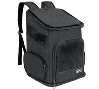 Mochila para gatos, mochila plegable para gatos y perros pequeños, mochila para perros con diseño ventilado, correa de seguridad interior, bolsa de transporte para cachorros, para senderismo, viajes