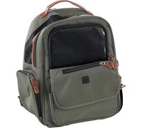 Mochila para Gatos - Perros - Wiro Verde - Mochila en poliéster con Refuerzo Trasero y Base Desmontable