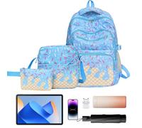 Mochila para Guardería 3 Piezas: Bolsa Escolar con Compartimentos y Bolso