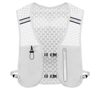 Mochila para Hombre - Chaleco de Senderismo | Bolsa para teléfono móvil, Soporte para Botellas, Saco Ligero para Camping, Viajes, Caza, Ciclismo al Aire Libre, Sendero, Senderismo, Gris