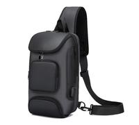 Mochila para hombre, gran capacidad, bandolera para tabletas de hasta 9,7 pulgadas, mochila de hombro impermeable con correa ajustable para uso diario, viajes por ciudades o senderismo, gris