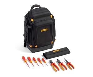 Mochila para instrumentos Fluke Pack30 Professional + Kit básico de herramientas de mano aisladas (5 destornilladores aislados y 3 alicates aislados)