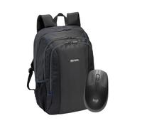Mochila para juegos PEDEA 17,3" + ratón inalámbrico Logitech M190