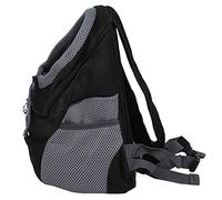 Mochila para mascotas, ventilación, comodidad, espaciosa, ecológica, bonita apariencia, mochila para perros (negro)