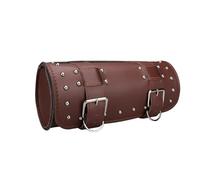 Mochila para Motocicleta Bolsa De Herramientas para Motocicleta De 6 Estilos Impermeable Cuero PU Alforjas Horquilla Delantera Manillar Bolsa De Almacenamiento De Equipaje Bolsa de Moto(Coffee)