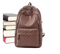 Mochila Para Mujer Mochila Estudiantil De Nailon Con Lunares Para Portátil
