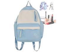 Mochila Para Niñas - Mochila Elegante Para Mujeres, Masaje Aleatorio Para Actividades De Viaje De Viaje | Viajes De Viajes, Light-Casual Bookbag School College Trabajo D, azul, Se référer au