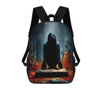 Mochila Para Niñas The Oath Beneath The Veil - The Kneeling Figure Before The Stone Mochila Escolar Impresa En 3D Para Niños Mochila Informal De Día Mochila Ligera Para Estudiantes De Secundaria 17inc