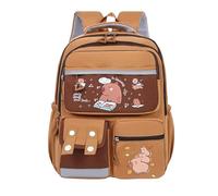 Mochila para niños Capybara, de la escuela de dibujos animados - Lindos Estudiantes de la Escuela Capybara Bookbag,de impresión de moda impermeable gran capacidad para jardín de infantes, viaje de un
