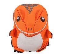 Mochila para niños con linda forma de dinosaurio 3D Kindergarten Mochila pequeña para preescolar Niños Niñas Niños Regalos(naranja)