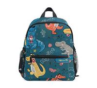 Mochila para niños Cute T-Rex Dinosaur Kindergarten Preescolar Bolsa para niñas pequeñas Niños pequeños