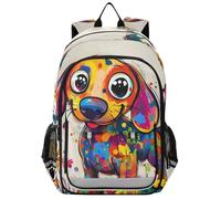 Mochila para niños de 8 a 12 años: bolsas de libros casuales para adolescentes en varios colores - Sweet Dachshund