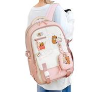 Mochila para niños de Capybara - Mochila de viajes de dibujos animados | Papa de día con temática de animales de animales duraderos, linda bolsa de escuela de novedad para la universidad.