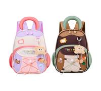 Mochila Para Niños Mochila Impermeable Con Dibujos Animados Y Altura De 32 | Mochila Escolar Infantil Con Hebilla Y Diseño De Bloques De Color Para Niños Y Niñas De 3 A 6 Años Para Preescolar