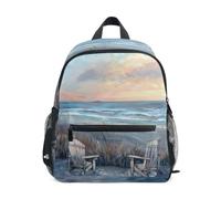 Mochila para niños pequeños, sillas de playa, mochila escolar para niños, Sillas de playa, Medium, Mochilas con estampado de fútbol | Mochilas ligeras para niños de 3 a 8 años con etiqueta de nombre