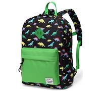 Mochila para niños, VASCHY Lindo Niños Impermeable Ligero Infantil Mochila Chicas Escolar Único con Correa de Pecho Bolsillos Grande Pequeño, Dinosaurio pequeño, Dinosaure-Petit, Casual