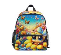 Mochila para niños y niñas, bonita mochila de viaje con etiqueta de nombre, mini mochilas escolares para niños, Bonita abeja de dibujos animados, 3-5 Years, Lindas mochilas