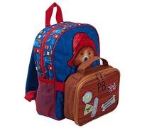 Mochila para niños y niñas con Paddington Bear para la Escuela, Mochila Infantil con Bolsa de Almuerzo aislada y Desmontable, con diseño de Maleta.