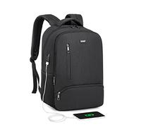 Mochila para ordenador portátil de viaje y trabajo de negocios con puerto de carga USB mochila ligera para computadora portátil bolsa de escuela secundaria para hombres mujeres