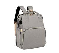 Mochila para pañales, 12.2 x 7.4 x 15.3 pulgadas, multifuncional, impermeable, bolsas de pañales de viaje, suministros de viaje portátiles de gran capacidad para almacenar ropa, juguetes y botellas