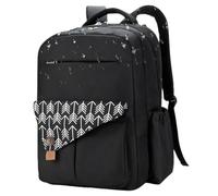 mochila para pañales de mamá - organizador de viaje de doble capa, paquete de maternidad impermeable | Bolso de mano moderno para cochecito, puerto de carga, organizador de enfermería, almacenamiento