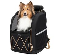 Mochila para perro XL y bolso para coche Charly 2 en 1 negro